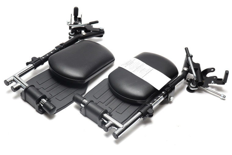Invacare T94HAP Swing-Away Elevating Legrests w/Calf Pads & Footplates, pair