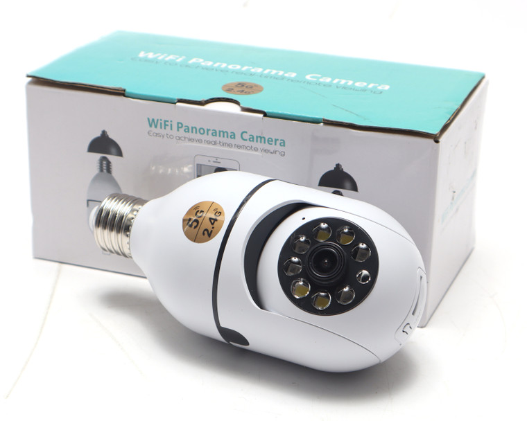 Screw-In Light Bulb Security Camera, 1080p