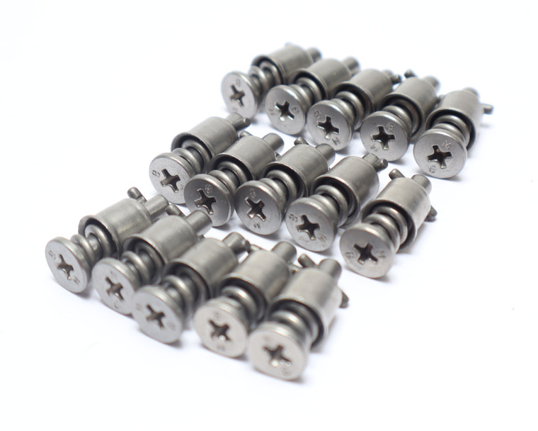 1142012-8 1/4 Turnlock Fastener Stud Assembly, 15pc