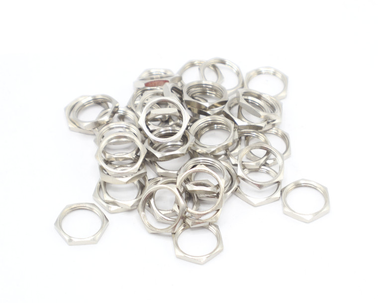 AMP 1-329631-2 1/2"-28 Brass Jam Nut, 50pc