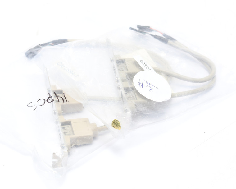 OALUSBA-1 Panel Mount Dual USB-A 2.0 to 10-pin Header, 2pk