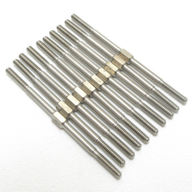Large Threaded Tie Rods Tie Rod Kit, 4-40 x 65mm, Left and Right Thread, 10pcs