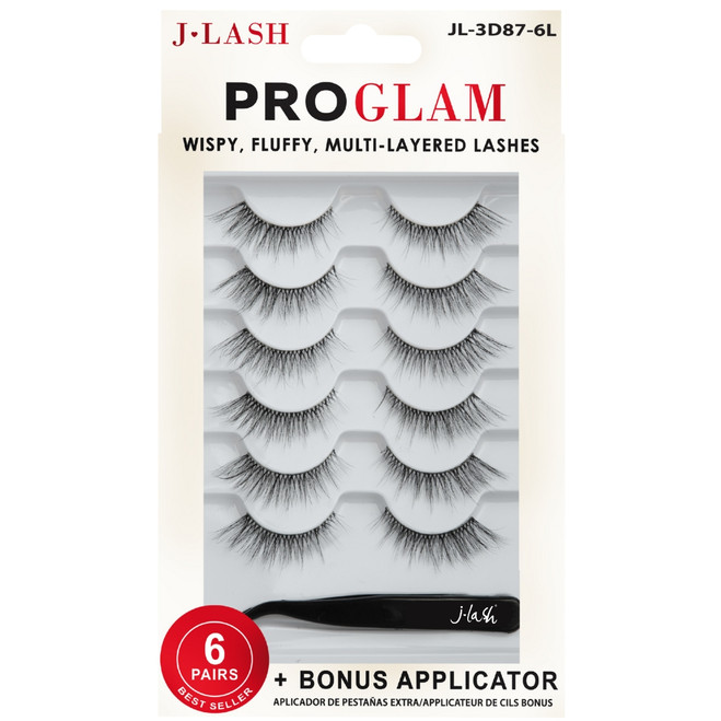 ProGlam 6 Pair Multipack + Bonus Applicator - JL-3D87-6L