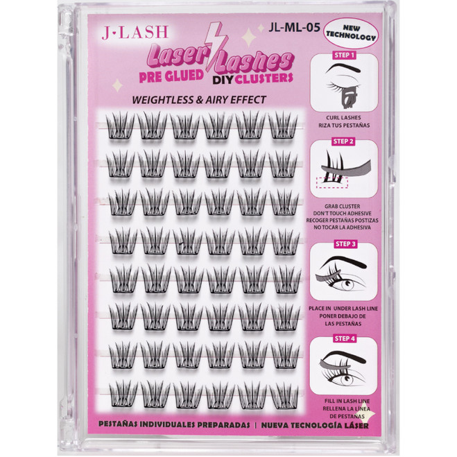 Laser Lashes (Pre-Glued) - Glow Laser Lashes (Pre-Glued) - Glow
