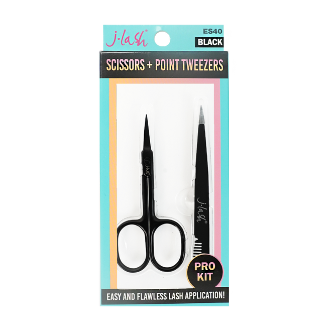 PRO KIT EYELASH SCISSORS + TWEEZERS