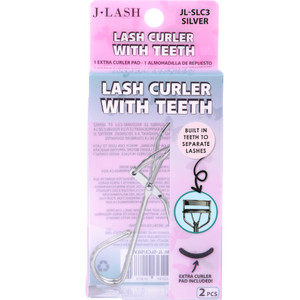 Lash Curler with Teeth - Silver