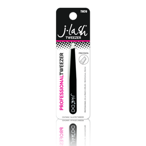 Slant Tip Tweezers - Black