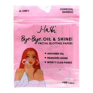 Bye-Bye Oil & Shine! Blotting Papers - Bamboo Charcoal (100 ct)