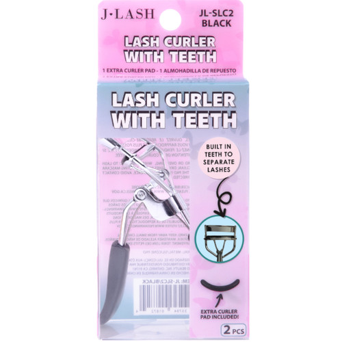 Lash Curler with Teeth - Black