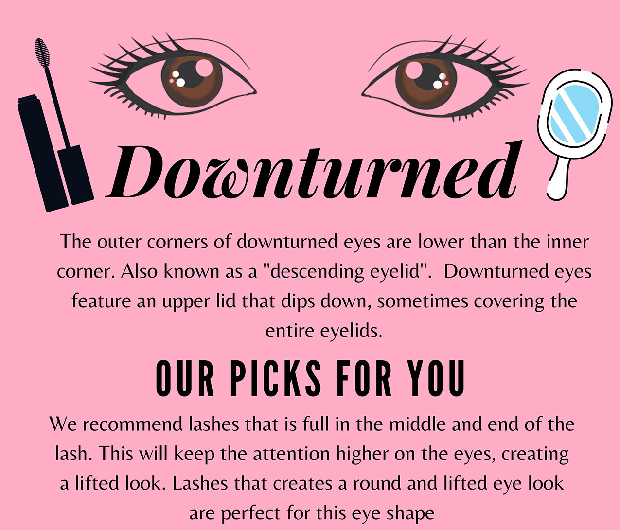 Downturned Eye Shape