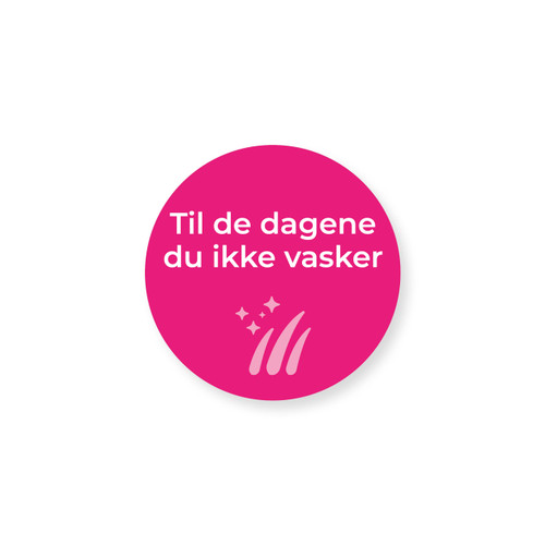 Dermal sticker -Til dagene du ikke vasker- A4 ark med 70 stk