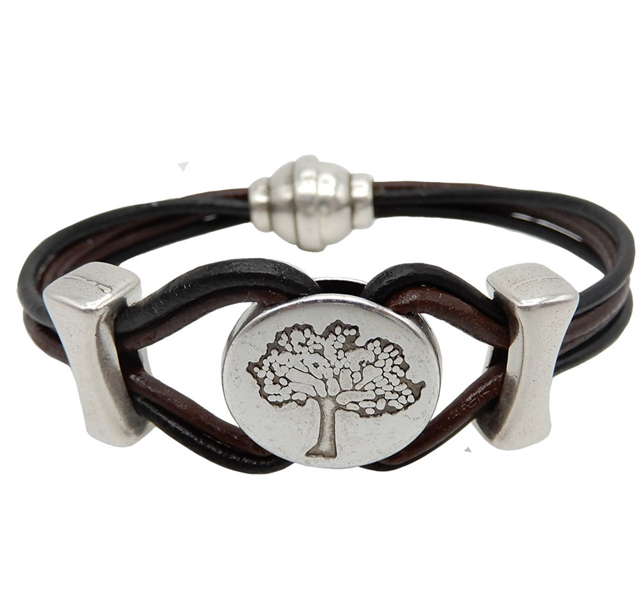 Montana Leather Half Cuff Bracelet, Tree of Life – To The Nines Manitowish  Waters