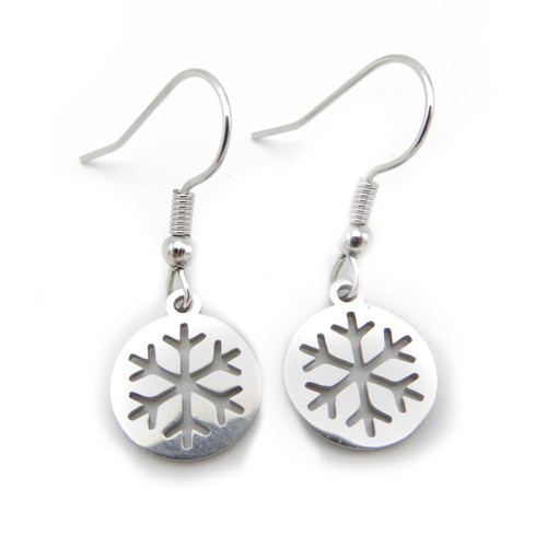 Silver snowflake earrings from LILO Collections