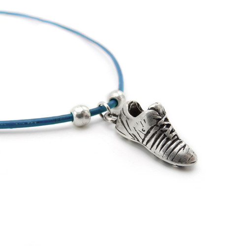 LILO Collections Sneaker Skinny Necklace on turquoise