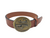 LILO Star Trek and Saturn buckle on vintage chestnut strap