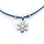 LILO Collections skinny necklace with stainless steel snowflake pendant