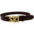 LILO Collections Ski buckle in gold on Vintage Brown strap