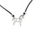 LILO Collections Origami Horse Skinny necklace, pictured with black cord