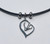 LILO Collections New Horse Love Skinny necklace pictured on black cord