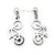 LILO Collections Bike Up Earrings