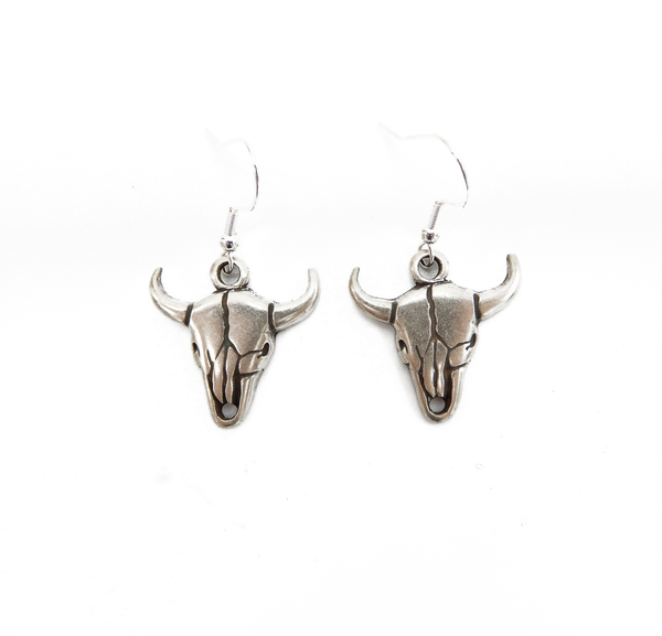 LILO Collections Bull Skull Earrings