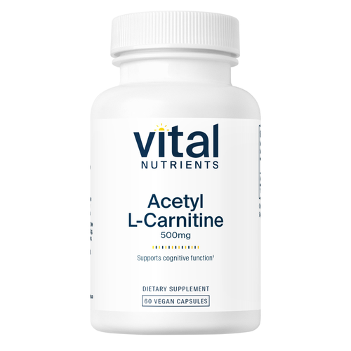 Acetyl L-Carnitine 500 mg 60 Capsules (VNALC) VitaminDecade | Your Source for Professional Supplements