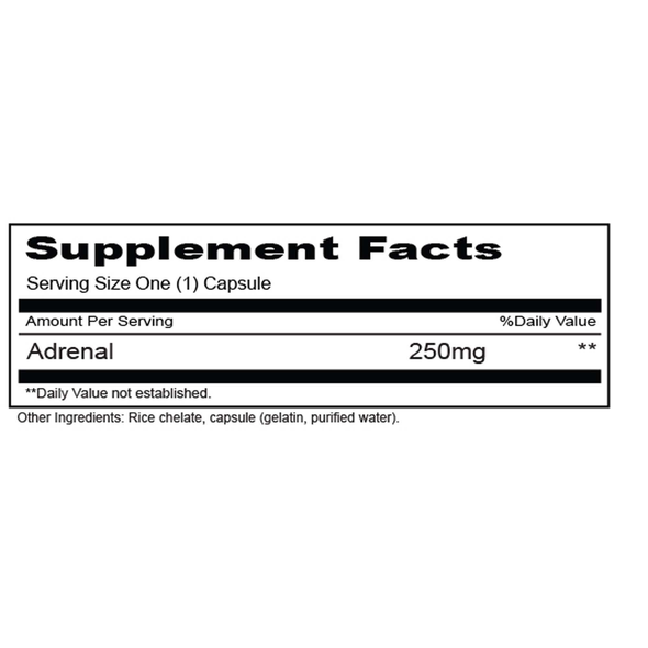 Adrenal 250 90 Capsules (1225)