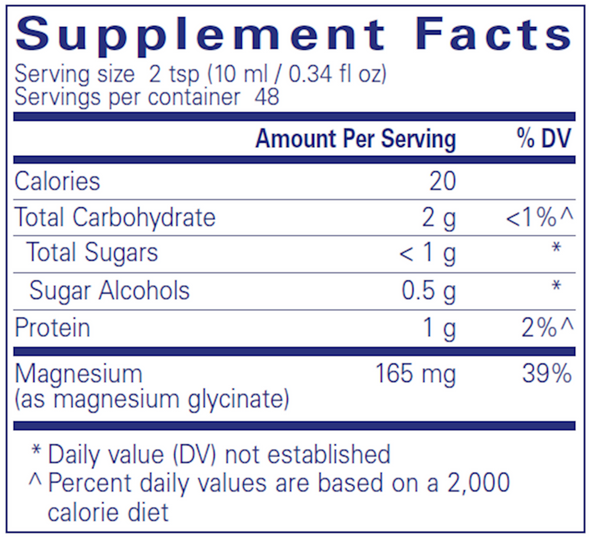 Magnesium Glycinate liquid 480 ml Liquid (MGL4)