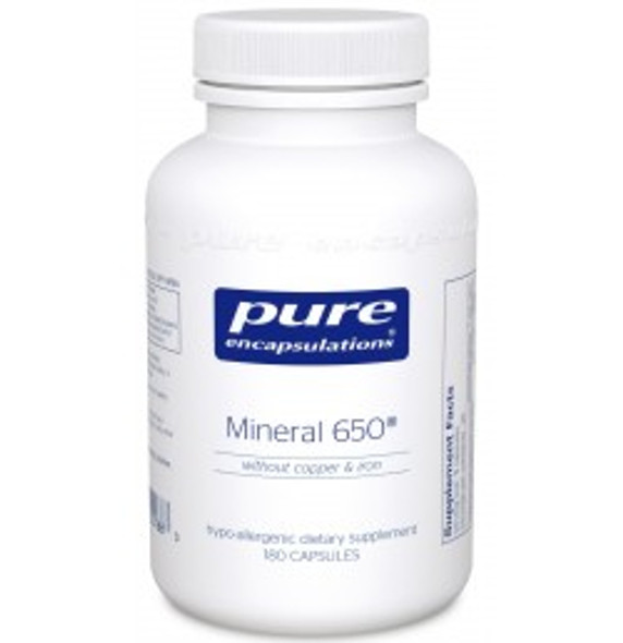 Mineral 650 without copper and iron 180 Capsules (MM1)