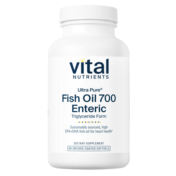 Ultra Pure Fish Oil 700 mg Enteric Coated 90 Capsules (VNFONLEC) VitaminDecade | Your Source for Professional Supplements