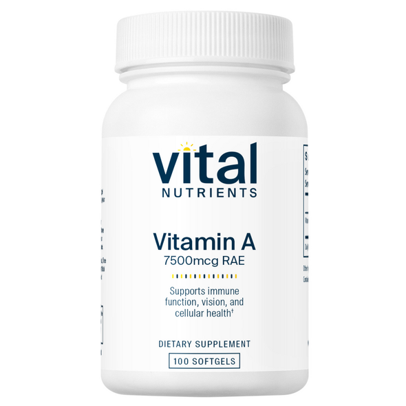 Vitamin A 25,000 iu 100 Softgels (VNVA25) VitaminDecade | Your Source for Professional Supplements