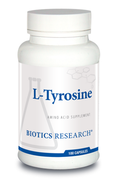 L-Tyrosine ( Amino Acid) 100 Capsules Biotics Research