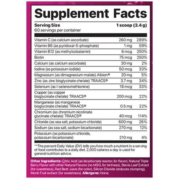 Electrolyte Supreme Berry-Licious 60 serv