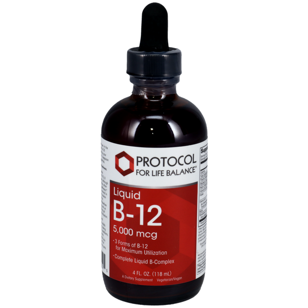 Liquid B-12 5,000 mcg 4 oz Liquid (P0452) VitaminDecade | Your Source for Professional Supplements