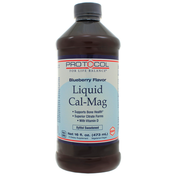 Liquid Cal-Mag - Blueberry 16 oz Liquid (P1269) VitaminDecade | Your Source for Professional Supplements