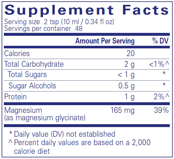 Magnesium Glycinate liquid 480 ml Liquid (MGL4)