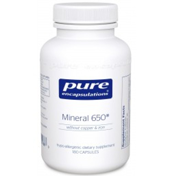 Mineral 650 without copper and iron 180 Capsules (MM1)