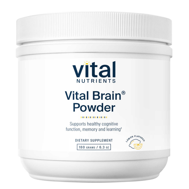 Vital Brain Natural Lemon Flavor 180 g (VNBRAL) VitaminDecade | Your Source for Professional Supplements