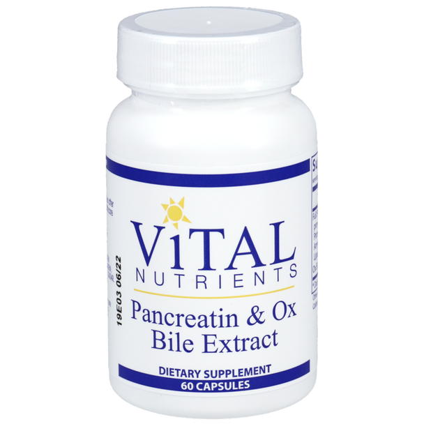 Pancreatin & Ox Bile Extract 60 Capsules (VNPOB) VitaminDecade | Your Source for Professional Supplements