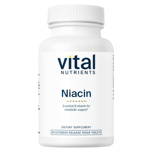 Niacin 500 mg Extended Release 90 Tablets (VNNIA) VitaminDecade | Your Source for Professional Supplements