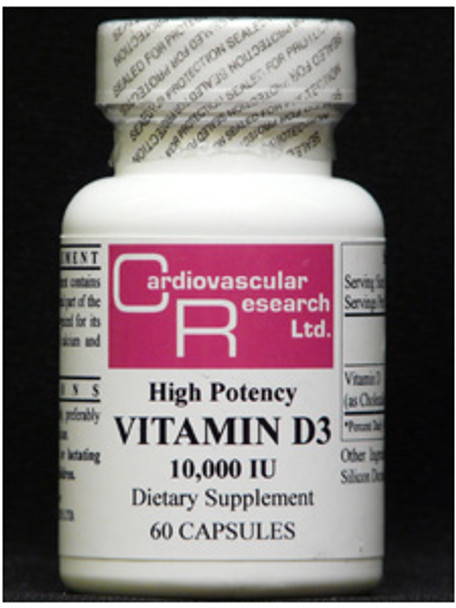Vitamin D3 10,000IU 60 caps (D310) VitaminDecade | Your Source for Professional Supplements