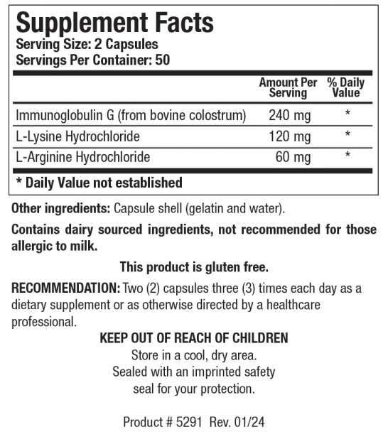 Immuno-gG 100 C Biotics Research