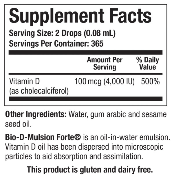 Bio-D-Mulsion Forte 1 oz Biotics Research