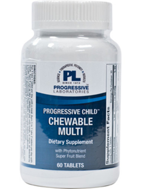 Progressive Child Chewable Multi 60 tabs (PR1004) VitaminDecade | Your Source for Professional Supplements