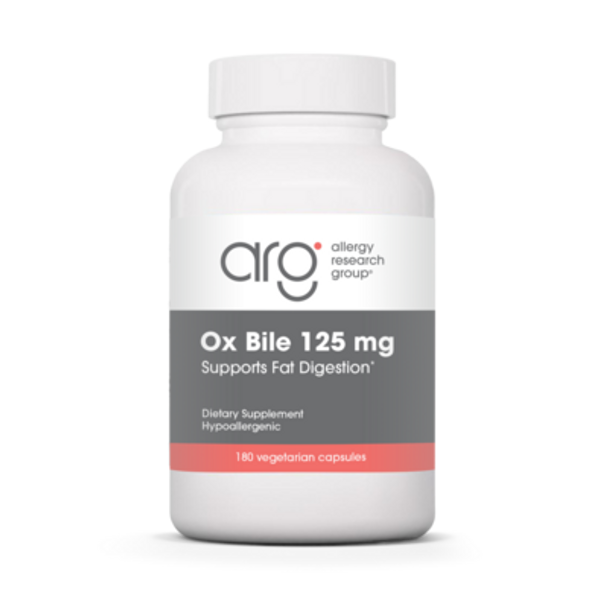 Ox Bile 125 mg 180 Capsules (76370)