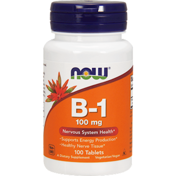 NOW Vitamin B-1 100 mg Tablets VitaminDecade | Your Source for Professional Supplements