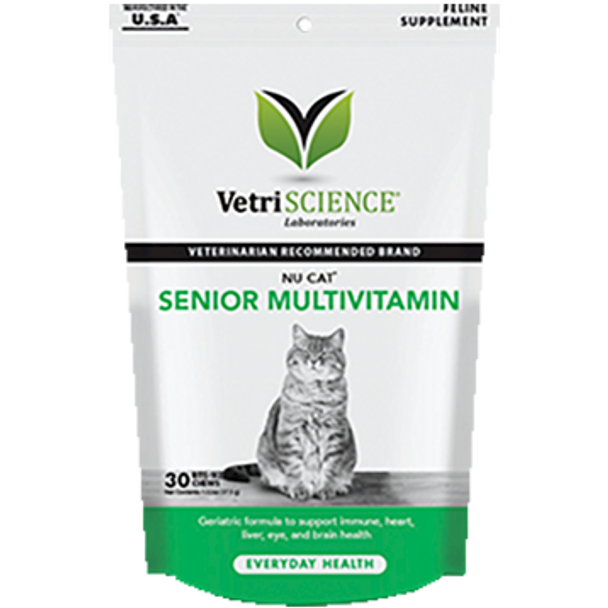 VetriScience NuCat Senior Cat Multi 30 chew tabs