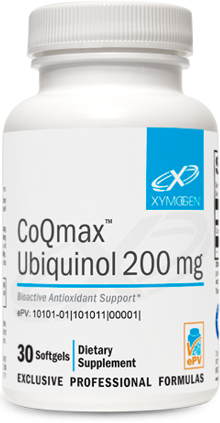 CoQmax Ubiquinol 200mg 30 Softgels VitaminDecade | Your Source for Professional Supplements