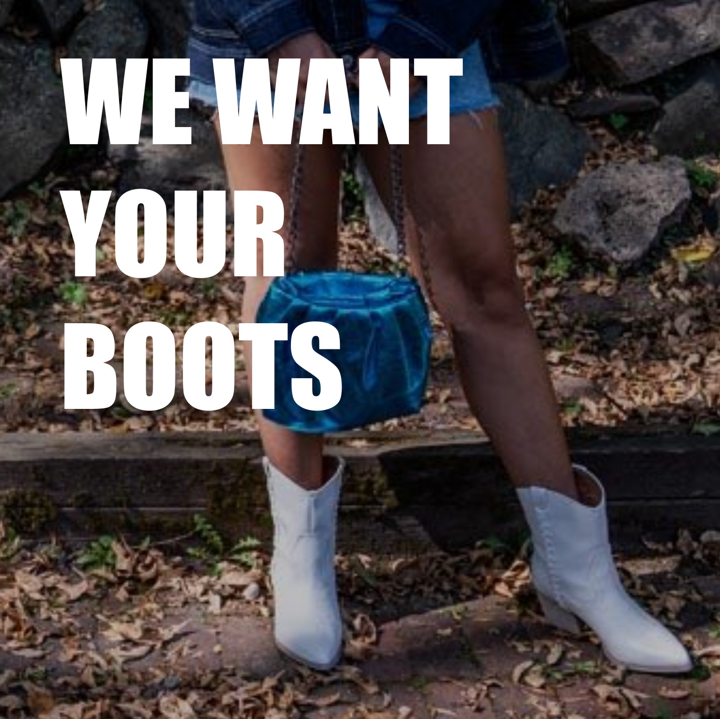 Girl in western boots