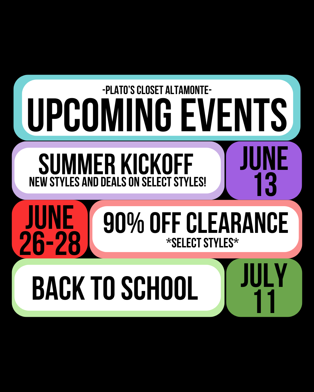 Upcoming Events